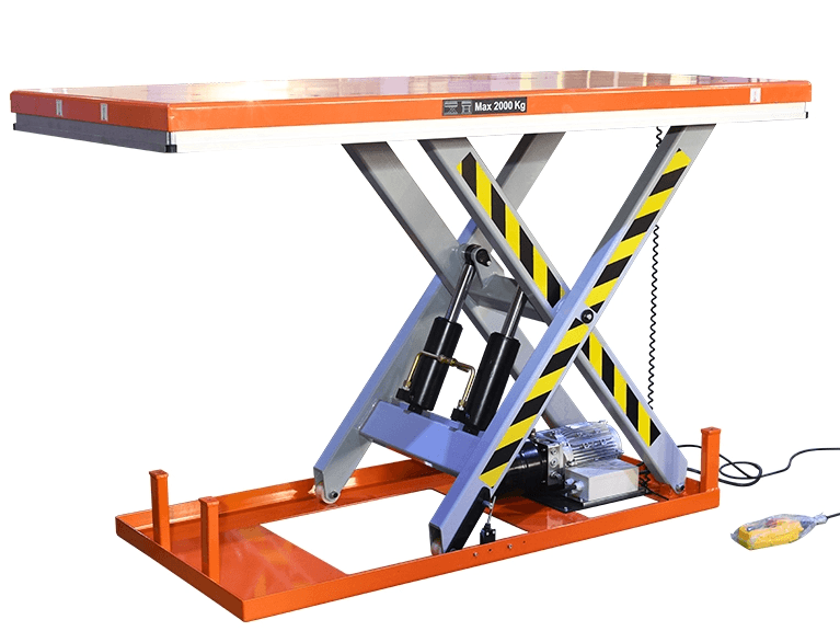 Plataforma elevadora de tijeras de carga