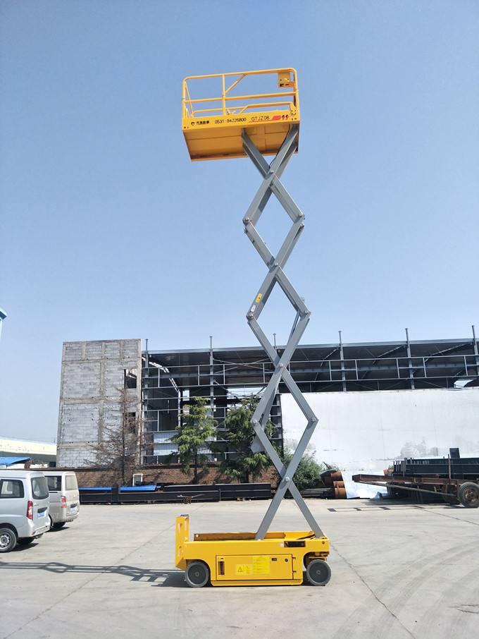 Electric walk Vertical scissor lift platform